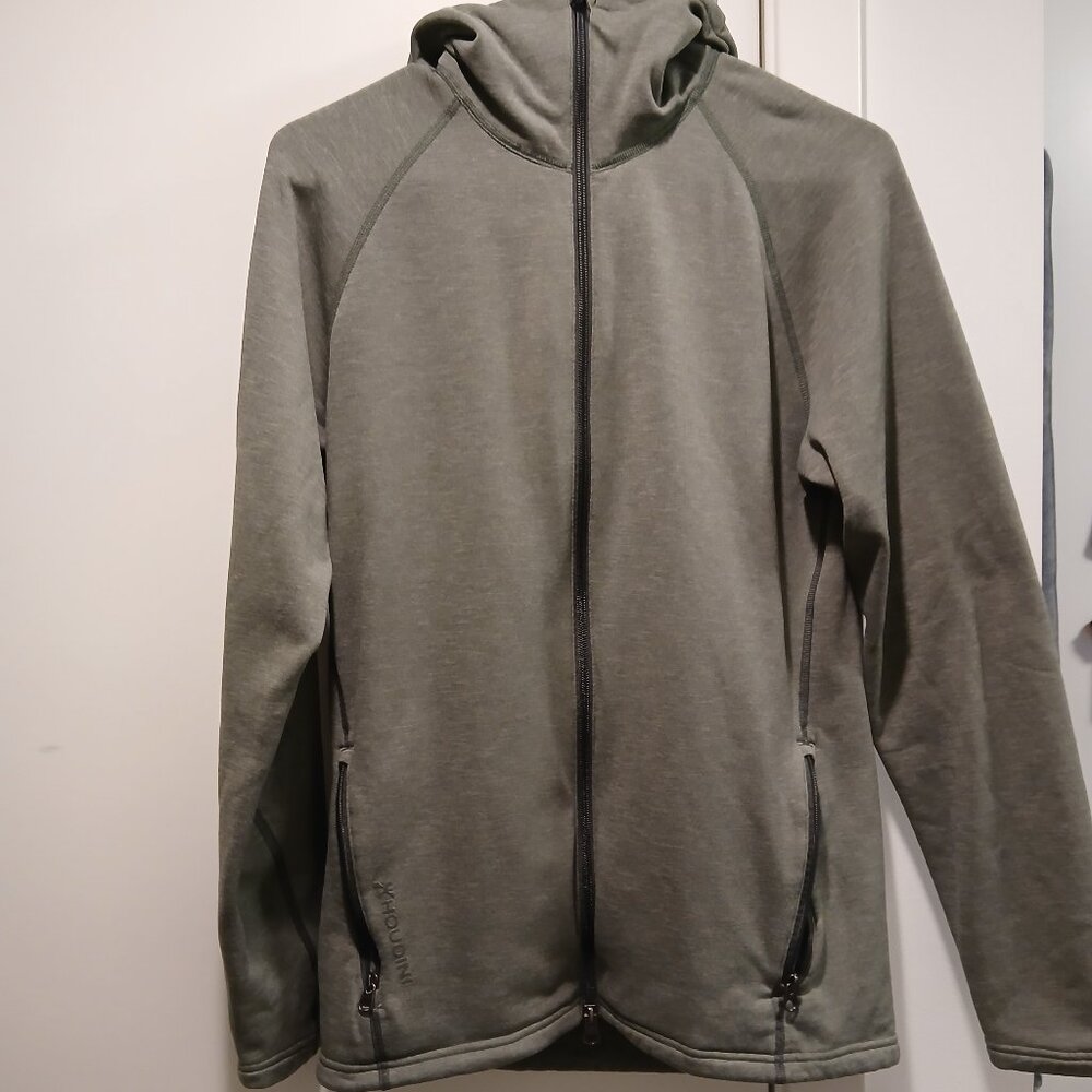 Houdini Mens Small Green Outright Houdi Hoodie full zip fleece jacket Sweden